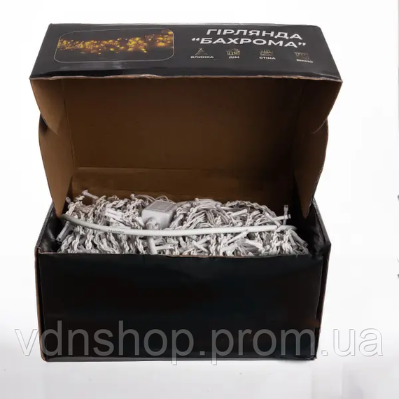 Вулична гірлянда Бахрома 50 м 600 LED білий провід Синій 50MWBL | Зображення 4