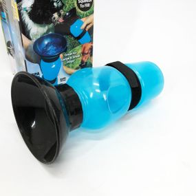 Поилка для собак дорожная переносная Aqua Dog 537 мл портативная бутылка для крупных и мелких собак FS-97 YU-14