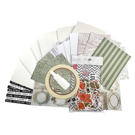 Набір для створення вітальних листівок "Трояндові мрії" FDGCK-042, 6 шт | Зображення 1