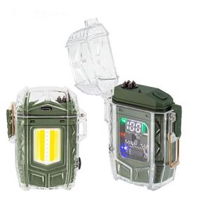 Ліхтар MULTIFUNCTIONAL D48-1-COB green, Li-Ion акумулятор, індикація заряду, запальничка, ЗУ Type-C, Box