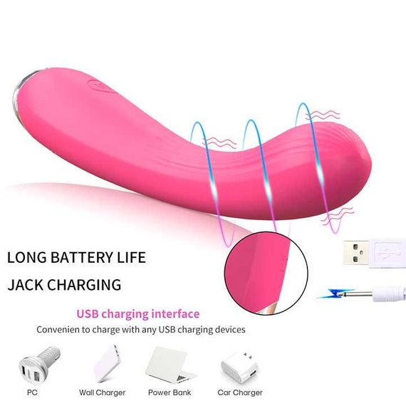 Гнучкий ребристий вібратор "Melo" - Бордо | Зображення 3