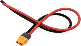 Силовой кабель 12AWG 30см разъём XT60H Female для питания зарядных устройств аккумуляторов дронов квадрокоптеров