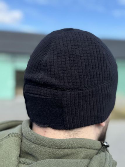 Шапка Helikon Range Beanie Grid Fleece - Black. | Зображення 7