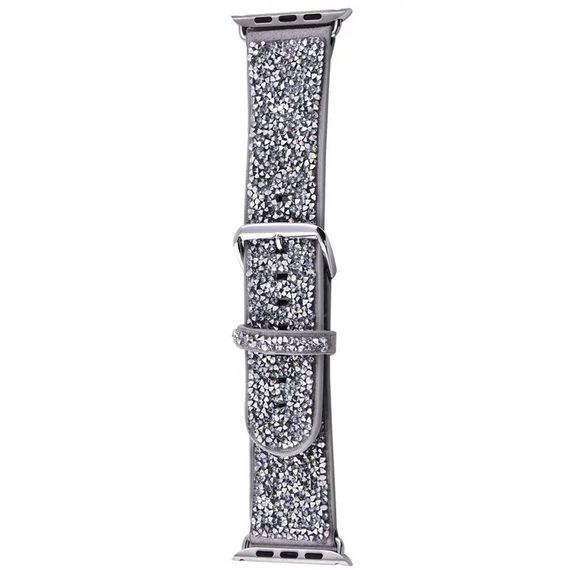 Ремешок Bling World Rock Diamond для Apple Watch 42(ser.1-3)/44/45/46/49mm Серебряный