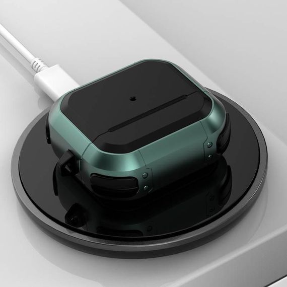Футляр протиударний Black ed. для навушників Airpods 3 Apple Green | Зображення 5