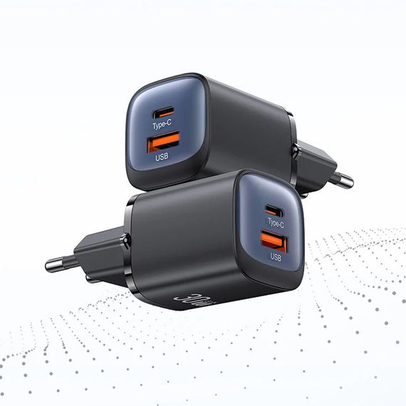 СЗУ Usams US-CC254 GaN HC Ser. 30W (1USB-A/1C) Black | Зображення 4