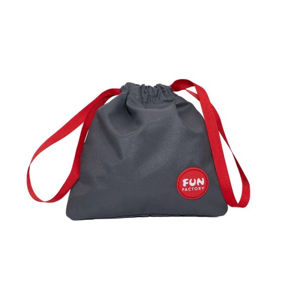 Сумка для секс-игрушек Fun Factory TOYBAG, S, серая, кисет, 14x14 см Sex Aura