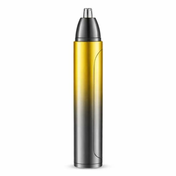 Тример для носа і вух, 5 Вт, від USB, KM-255, Жовтий / Бездротова машинка для стрижки / Тример для бороди | Зображення 5