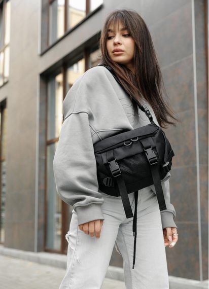 Жіночий рюкзак Sambag RollTop DOUBLE чорний 41 х 27 х 18 см (24330065) | Зображення 1