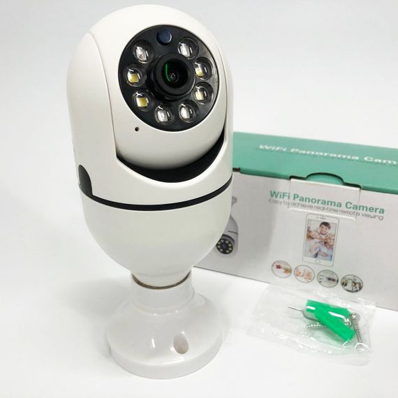 Камера відеоспостереження лампочка CAM L1 E27 WIFI IP 360/90 поворотна | Зображення 1
