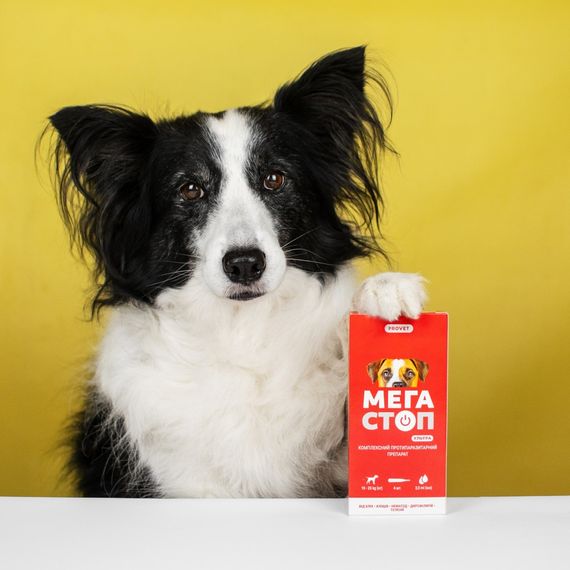 Краплі Provet МЕГАСТОП УЛЬТРА для собак усіх порід 10-25 кг 4 піпетки х 2,5 мл | Зображення 3