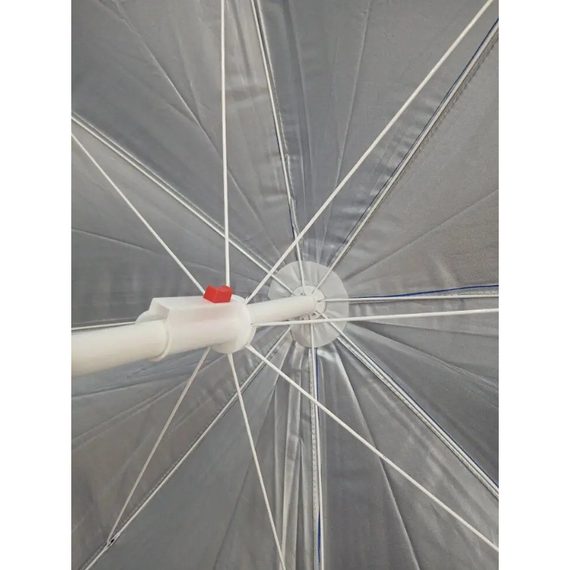 Парасолька пляжна, сонцезахисна парасолька з металевими спицями для пляжу, дачі та пікніка діаметром 2 м | Зображення 9