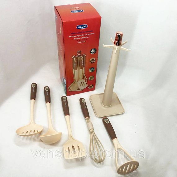 Кухонне приладдя з тефлоновим покриттям Magio MG-1124, Приналежності для кухні з силікону CM-35 | Зображення 3