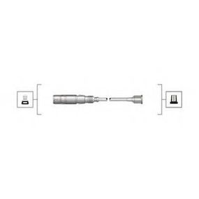 Комплект дротів запалювання (вир-во Magneti Marelli кор.код. MSQ0086) MAGNETI MARELLI 941319170086 на AUDI COUPE (89, 8B)