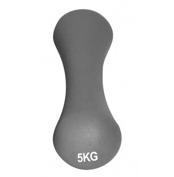 Гантель неопренова PowerPlay 4126 Spartacus 5 кг Сіра 1 шт (PP_4126_5kg) | Зображення 2