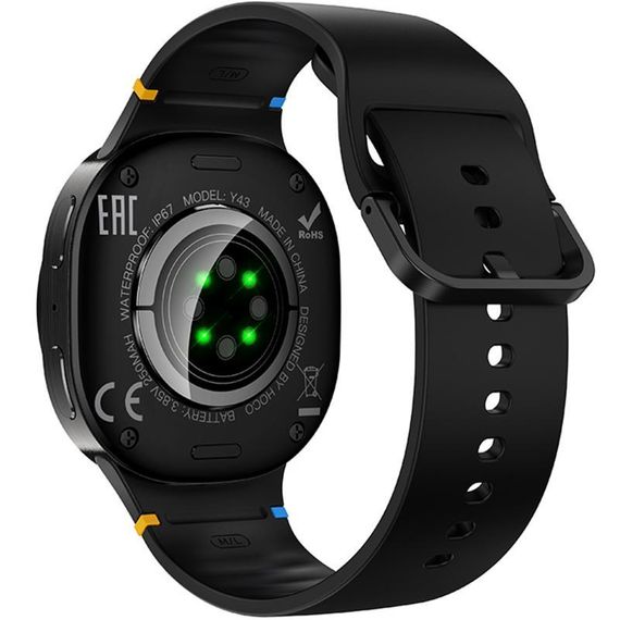 Смарт-годинник Hoco Y43 Amoled Smart sports watch (call version) Black | Зображення 2