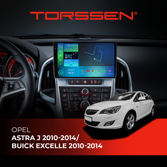 Штатна магнітола Torssen 2K Opel Astra J 10-14/Buick Excelle 10-14 F96128 4G Carplay DSP