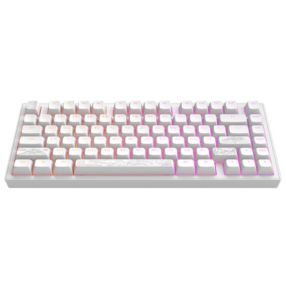 Клавіатура Dark Project ALU81 Terra Nostra PBT RGB Mech G3MS Moonstone White (DPKB_NOSTRA_81_ANSI_WHITE_UA)
