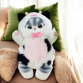 Іграшка м'яка 35см Котик у костюмі Корівки
