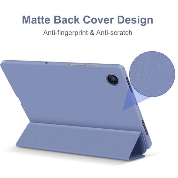 Чехол-книжка Book Cover+stylus для Samsung Galaxy Tab A8 10.5" (2021) (X200/X205) TPU+PC, Сиреневый / Dasheen | Зображення 1