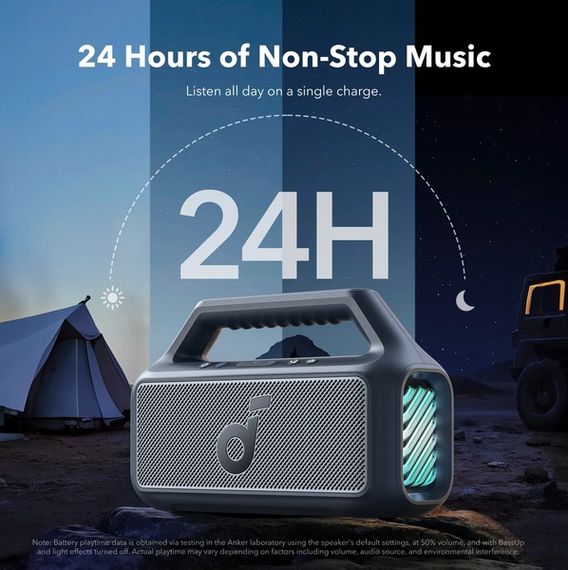 Портативна акустика Anker SoundСore Boom 2 Blue | Зображення 5