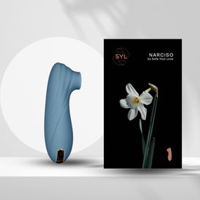 Вакуумний стимулятор SYL NARCISO – ніжність хвильового задоволення, колір SKY