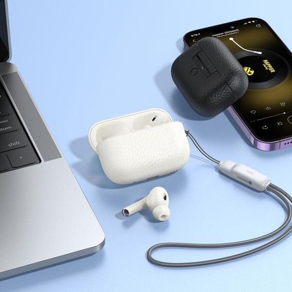 Бездротові навушники HOCO EQ9 Plus Duke true wireless ANC Noise Reduction BT headset Milky White | Зображення 2