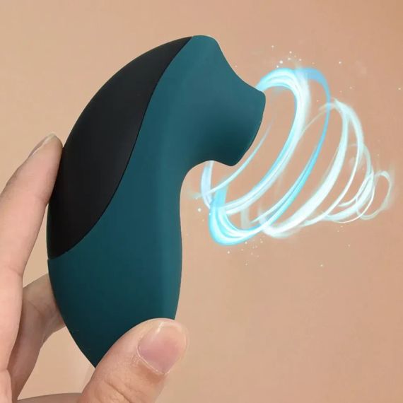 Вакуумний стимулятор для клітора Sweet Em, чорно-зелений sexstyle | Зображення 5