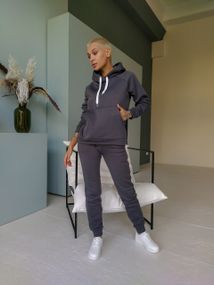Жіночий теплий спортивний костюм Alex колір антрацит р.M 441304