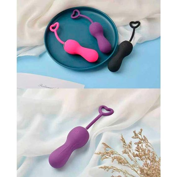 Вагинальные шарики с вибрацией Funny Egg розовый | Зображення 2