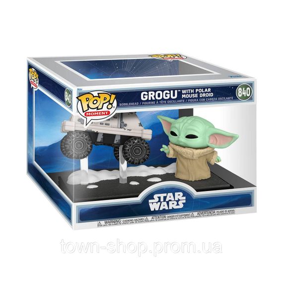 Игровая фигурка Funko POP! Moment серии Мандалорец и Грогу - Грогу и Ремонтный дроид MSE-6