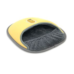 Грілка для ніг ХВ-001 USB, PV-шкіра/PVC, регульована температура, індикатор, 18W, бежевий + перехідник