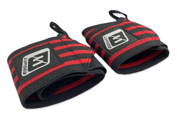 Кистові бинти EasyFit 50 см Чорно-червоні (EF-0060) | Зображення 2