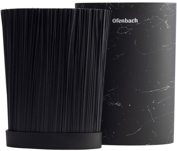 Підставка-колода Ofenbach Black Marble для кухонних ножів і ножиць 16х7х22.5см, овальна | Зображення 2
