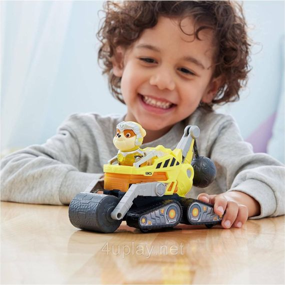 Щенячий Патруль Мегакіно Бульдозер та фігурка Кремеза Paw Patrol Rubble Mighty Movie Bulldozer | Зображення 6