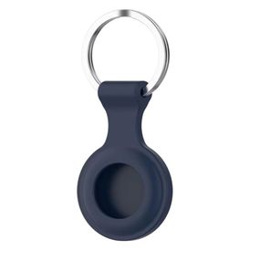 Силиконовый чехол брелок Primo SS2 для метки трекера Apple AirTag - Dark Blue