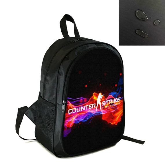 Рюкзак міський/шкільний 38×28см з принтом CS:GO/Counter-Strike дитячий, підлітковий, спортивний (4137)