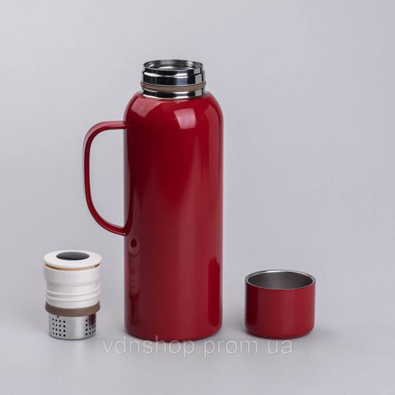 Термос Vacuum с датчиком температуры на 820 мл красный HP-14-55R | Зображення 3
