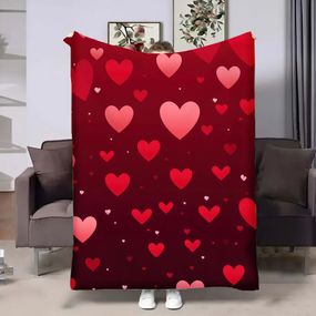 Плед 3D на день закоханих Red Hearts №2 17997 160х200 см