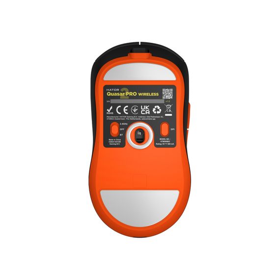 Мишка Hator Quasar 2 Pro Wireless/Bluetooth/USB Black/Orange (HTM560BO) | Зображення 2