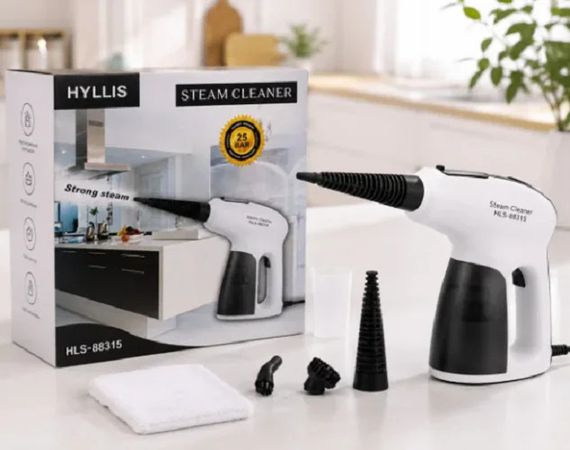 Ручной пароочиститель HYLLIS HLS-88315 1500 Вт • Пароочиститель-отпариватель TV-SH-03 3,5 бар с баком 330 мл и насадками для дома | Зображення 2