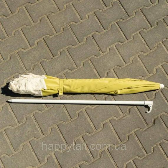 Пляжна парасолька 150 см із бахромою LUGI Зелена — вінтажна садова парасолька UPF 50+ для тераси | Зображення 4