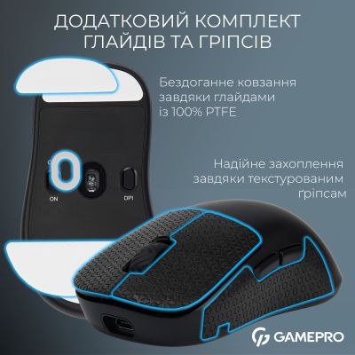 Мышка GamePro Asgard Loki Wireless/USB Black (GM022B) | Зображення 6
