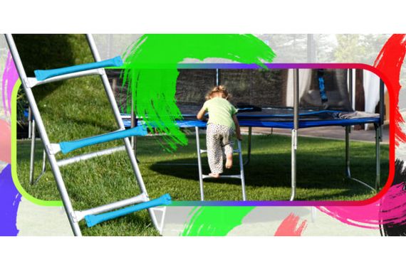 Батут із внутрішньою сіткою THUNDER OUTSIDE PRO 8FT 244 см Black/Pink | Зображення 1