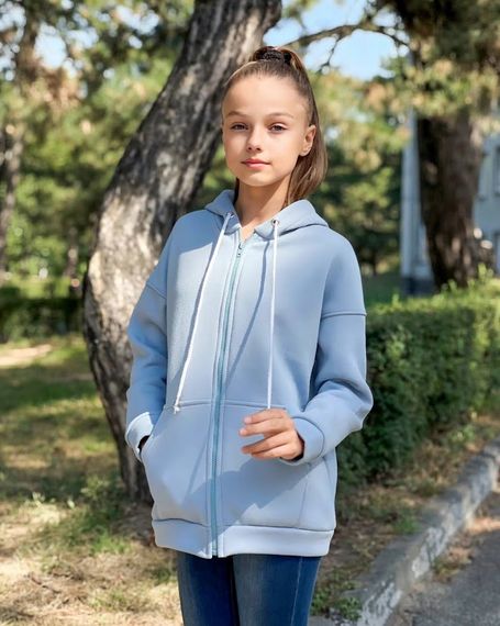 Худі для дівчинки (підлітковий) Носи своє 170 Блакитний (p-12078-133867) | Зображення 3