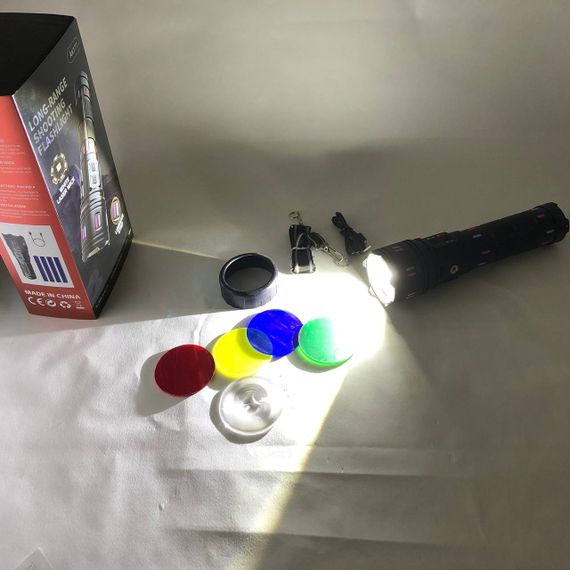 Пылезащищенный фонарь AK177, Фирменный ручной фонарь, Тактические фонари с зумом Очень яркий TP-29 | Зображення 7