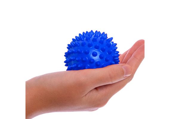 Масажний м'яч EasyFit PVC 7.5 см жорсткий синій (EF-1063-Bl) | Зображення 1