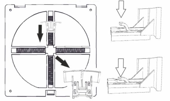 Вентиляційна решітка з регульованням АirRoxy KzZR 170x170 сіра (02-333) | Зображення 2