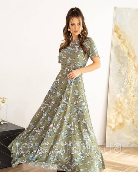 Плаття для жінок колір хакі розмір M FI_007951