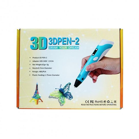 3D ручка Smart 3D Pen 2 c LCD дисплеем. Цвет: желтый | Зображення 2